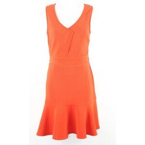 Pure Sugar $68 Sz L Orange Textured Open Back Polyester Spandex Dress